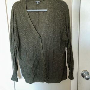 Charlotte Russe Olive Cardigan Sweater